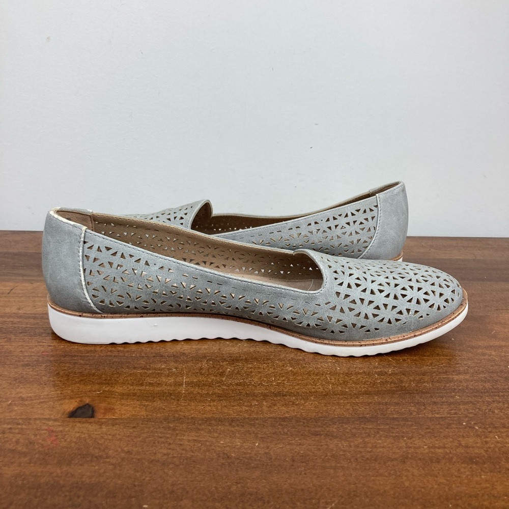 Lifestride Velocity Zamora Perforated Flat Gray Loafers Women’s Size 8.5M. - Picture 6 of 12